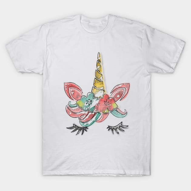 Unicorn-gel T-Shirt by InfinitelyPink